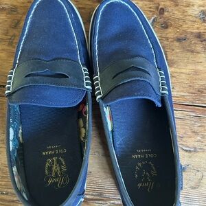 Cole Haan Men's Dark Blue Slip-On Loafers